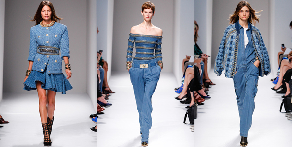 Balmain Denim spring 2014