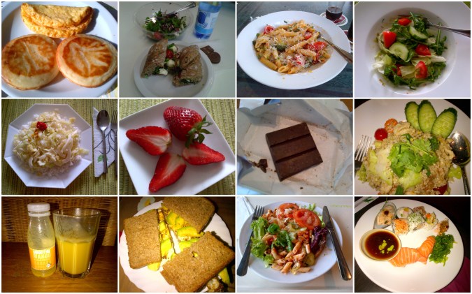 Healthy diet collage