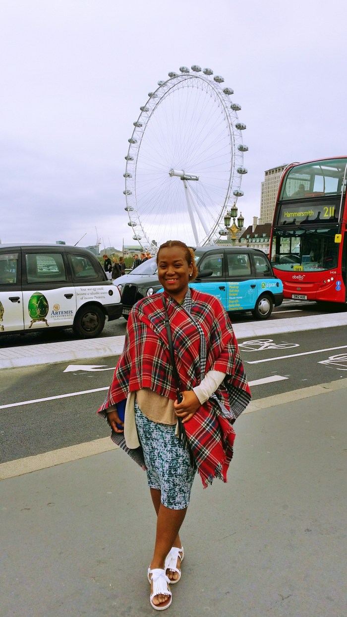 London Eye pose